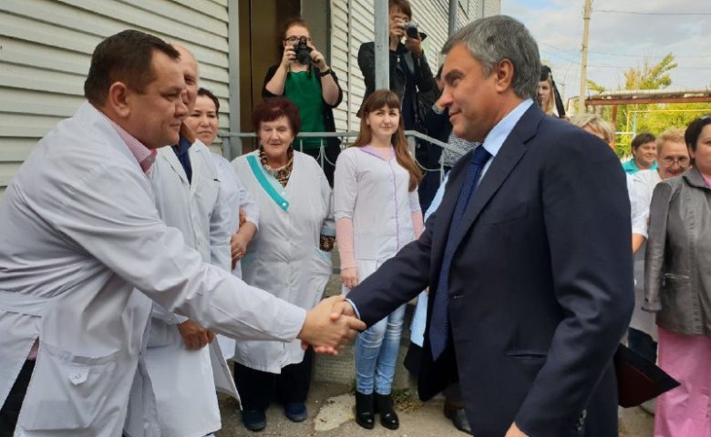 Посещение Центральной районной больницы села Ивантеевка