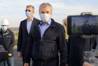 Вячеслав Володин ознакомился с ходом строительства путепровода около села Синодское в Воскресенском районе