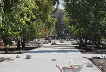 В Саратове к торжественному открытию готовят сквер на улице Вавилова