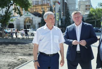 Вячеслав Володин о благоустройстве сквера по Рахова