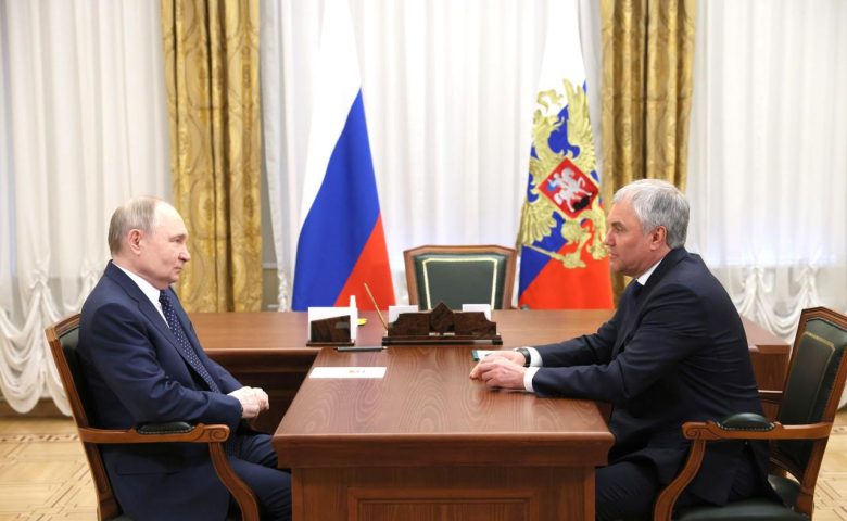 Президент провёл рабочую встречу с Председателем Государственной Думы Вячеславом Володиным