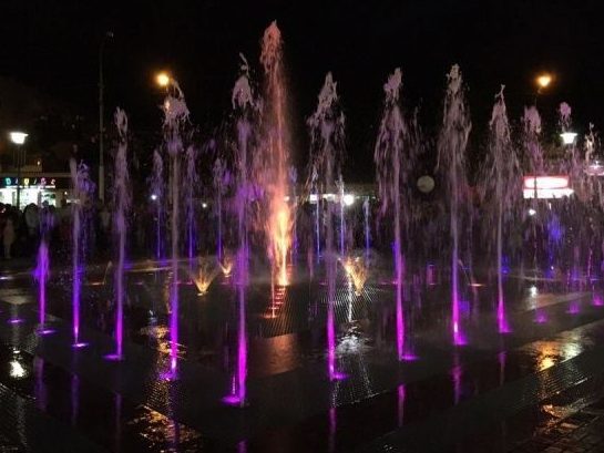 Новый фонтан в Саратове
