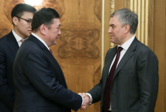 Вячеслав Володин с Председателем Великого Государственного Хурала Монголии