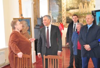 Вячеслав Володин посетил художественно-мемориальный музей К.С. Петрова-Водкина в Хвалынске 