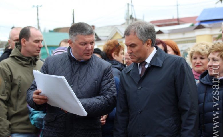 Вячеслав Володин посетил реконструируемый городской парк в Вольске
