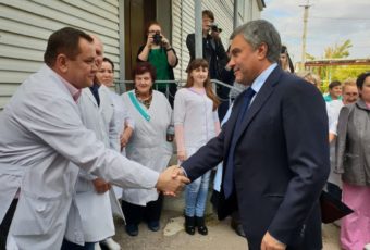 Посещение Центральной районной больницы села Ивантеевка