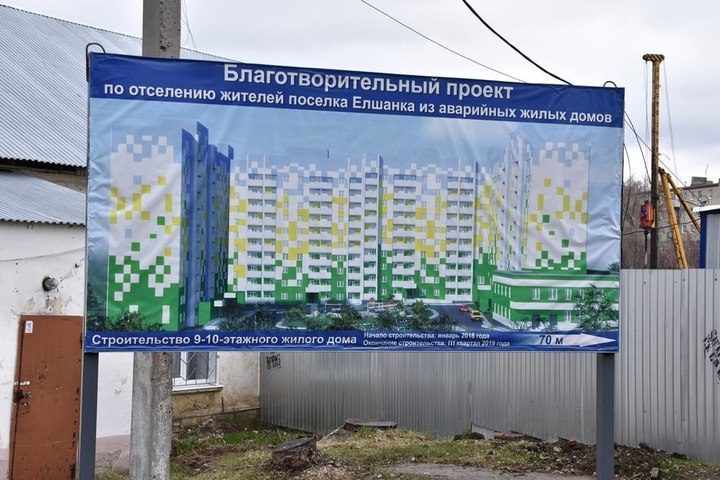 При обсуждении благотворительного проекта строительства дома в поселке Елшанка количество квартир увеличилось до 256