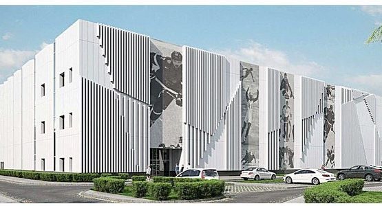 Предварительный проект ледовой арены, которую планируют возвести в поселке Елшанка
