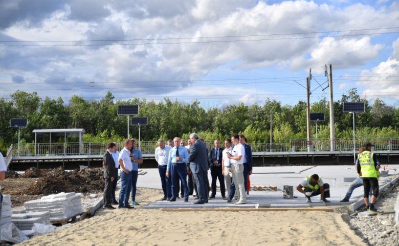 В Сабуровке строят пристань для перевозки пассажиров аэропорта Гагарин