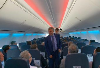 Председатель Государственной Думы принимает участие в тестовом рейсе до аэропорта «Гагарин»