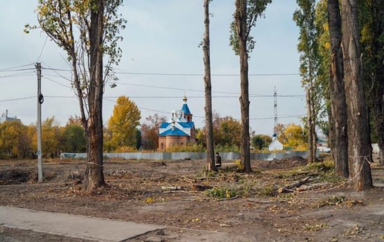 В сквере имени Марины Расковой стартовали подготовительные работы по реконструкции