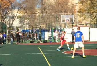 В Студгородке прошли первые соревнования на новой спортплощадке
