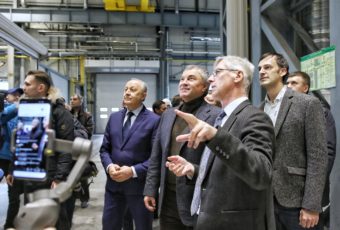 Вячеслав Володин посетил завод по производству гидротурбин «Фойт Гидро»