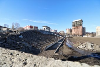 К августу должен завершиться первый этап реконструкции стадиона «Спартак»