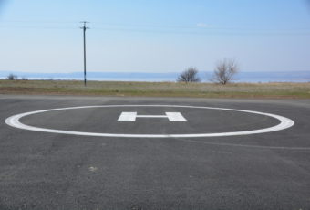 Парк покорителей космоса. Рядом с местом приземления спускаемого аппарата Гагарина появилась вертолетная площадка