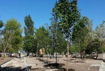 Продолжается реконструкция сквера имени Марины Расковой