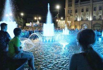 На проспекте Кирова открылся обновлённый свето-музыкальный фонтан «Мелодия»