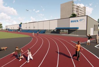 На стадионе «Волга» продолжаются работы