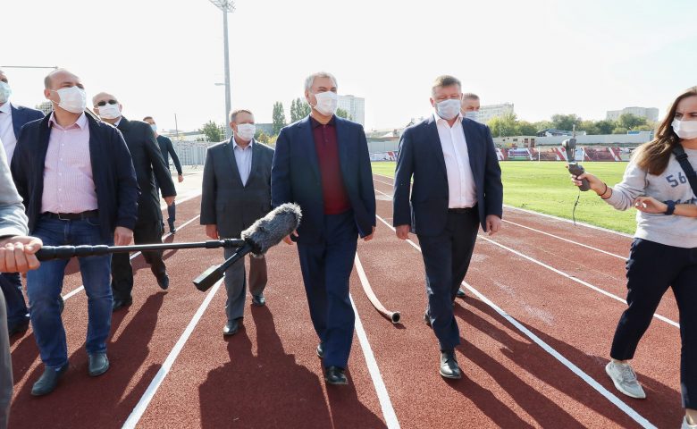 Председатель ГД посетил стадионы «Спартак» и «Волга»