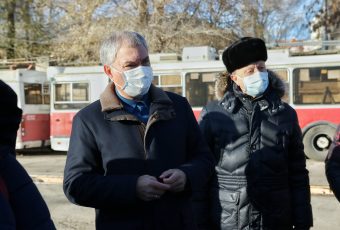 Вячеслав Володин посетил Кировское троллейбусное депо