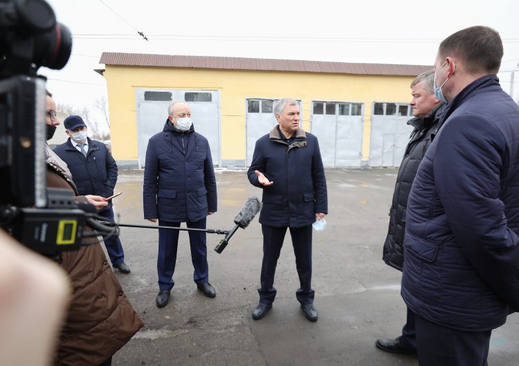 Вячеслав Володин посетил Ленинское троллейбусное депо