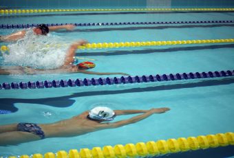 Во Дворце водных видов спорта впервые прошли соревнования по синхронному плаванию