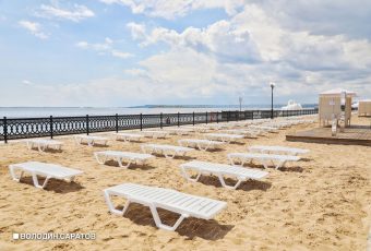 4 июля официально открылся новый саратовский пляж