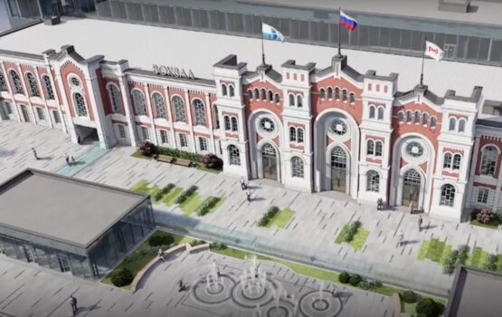 Вячеслав Володин на ж/д вокзале в Саратове