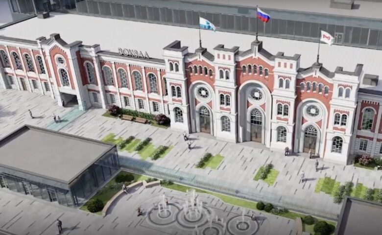 Вячеслав Володин на ж/д вокзале в Саратове